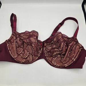 Torrid curve balconette unlined purple bra size 40C